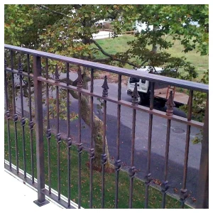 Industrial Heavy duty Wrought Iron Railing Impact proof Thick Steel Welded Safety Barrier for Factory Passage