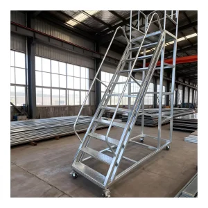 Industrial Ladder Movable Platform Steel Ladder Warehouse Steel Steps Folding Ladders Steel