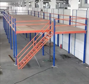 Industrial Light Duty Steel Mezzanine Floor System Corrosion Protection Plug In Installation Brushed Surface 2000mm Layer Length