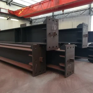 Industrial Light Portal Frame Building Welded Steel Structure Components H Section Steel with Customized Design