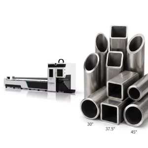 Industrial Metal Laser Pipe Cutter with Bevel Capability for Round Square Steel Tube Weld Edge Preparation Two Chucks