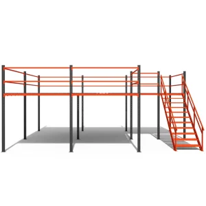 Industrial Mezzanine Floor Rack System Steel Mezzanine Platform for Heavy Duty Warehouse Storage Rack Solutions