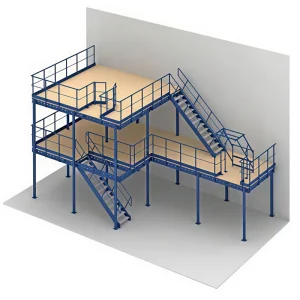 Industrial Mezzanine Floor Racking 200kg Layer Steel Platform Mezzanine for Large Warehouse Bulk Goods Storage