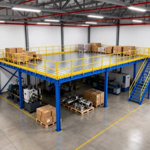 Industrial Mezzanine Floor Racking System Heavy Duty Steel Structure for Warehouse