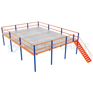 Industrial Mezzanine Floor System for Automotive Spare Parts Storage Multi tier Steel Structure Platform for Car Parts Warehouse