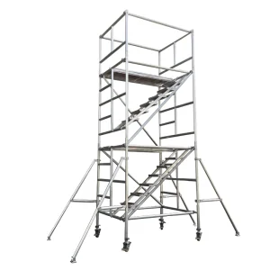 Industrial Modern Quick-mounted Mobile Aluminum Alloy 2.5m Scaffolding Construction Climbing Ladder High