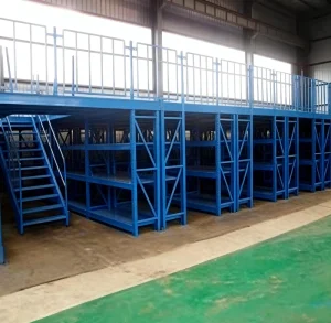 Industrial Multi Layer Mezzanine Floor Racks Warehouse Storage Kits Staircase Systems Cold Rolled Steel Selective Pallet Rack