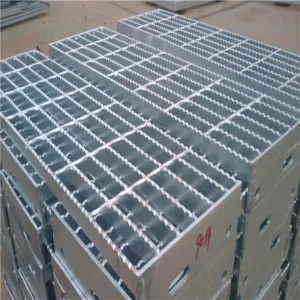 Industrial Outdoor Carbon Steel Stainless Steel Grating Platform Steps Stairs Galvanized Serrated Stair Treads