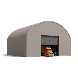 Industrial Outdoor Gravel Storage Fabric Building with Clear Span Steel Frame Quick Install