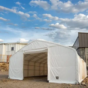 Industrial PVC Workshop Tent with Waterproof Steel Frame Canopy for Car Garages & Warehouses Outdoor Application