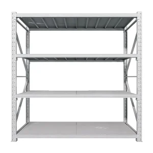 Industrial Powder Coated Cold Rolled Steel 4 5 Layer Boltless Stacking Shelving Anti Rust Warehouse Garage Storage Rack
