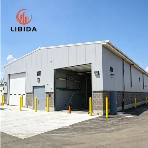 Industrial Prefab Steel Structure Cold Storage Freezer Room Size Insulated Metal Warehouse for Meat Fruit Vegetable Storage