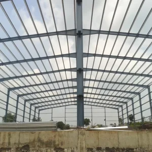 Industrial Prefabricated Steel Structure Roof For Large Warehouses Workshops Outdoor Use With Galvanized Finish