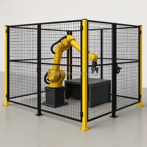 Industrial Security Fences Iron Metal Steel Heavy Duty Guard Protector Powder Coated Mesh Equipment Safety Guards