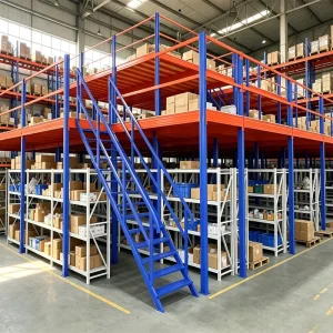 Industrial Selective Pallet Rack Heavy Duty Durable Steel Mezzanine Floor Beams Shelves Anti Corrosion Powder Coated Warehouse