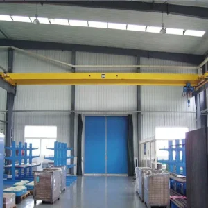 Industrial Single Beam Bridge Electric Powered Overhead Travelling Crane For Construction Factory Use