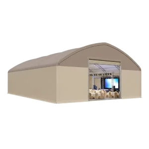 Industrial Steel Event Hall Fabric Dome Building Wide Span Decorative Membrane Custom for Warehouse Use