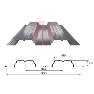 Industrial Steel Floor Decking Sheet for Prefab Steel Framework Workshop Storage Building with Weather Resistant