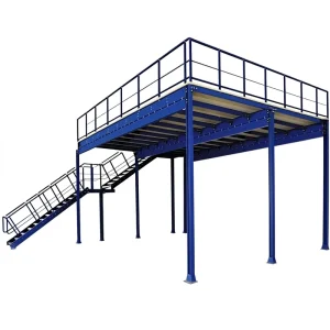 Industrial Steel Mezzanine Floor System CE & ISO Certified 300kg-1000kg/sqm Load Capacity for Warehouse & Factory