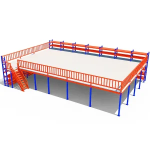 Industrial Steel Mezzanine Floor System for Warehouse Storage Platform