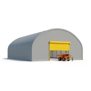 Industrial Steel Mining Stockpile Cover Tensioned Membrane Dome Quick Install Warehouse