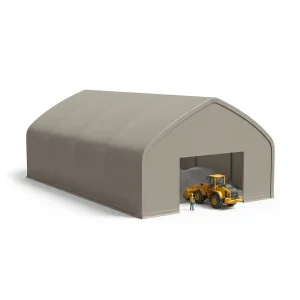 Industrial Steel Sand Pile Fabric Tent Building Tensioned Membrane Warehouse Custom