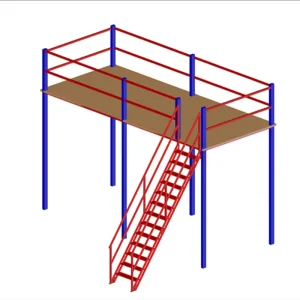 Industrial Steel Structure Mezzanine Racking System Multi-Level Stackable Corrosion
