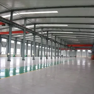 Industrial Steel Workshop Building with High Strength Steel Structure and Modern Roofing System