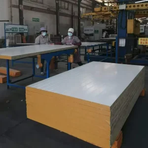 Industrial Style Metal Wall Panel Insulation Board Rock Wool Sandwich Panel Easy Installation Durable Color Steel Panels