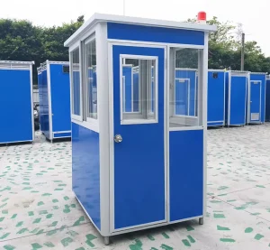 Industrial Style Security Booth Waterproof Steel Structure Prefab House