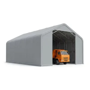 Industrial Truck Parking Warehouse Fabric Canopy Building Wide Span Steel Frame Custom