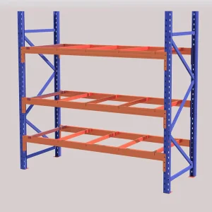 Industrial Warehouse Racks Steel Multi-Level Foldable Pallet Rack System Boltless Heavy Duty Snap-In Installation Powder Coated