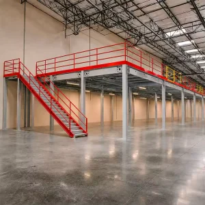 Industrial Warehouse Steel Mezzanine Floor System for High Load Capacity Multi Level Storage Applications