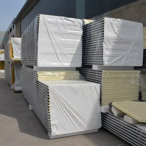 Industrial Warehouses Rock Wool Glass Wool Eps Sandwich Panels
