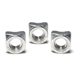 Industry Standard SS304 4 Projections Corrosion Resistant All Sizes Square Weld Nut for Home Appliance Manufacturing