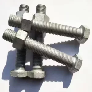 Infrastructure Grade Hex Bolt Grade 8.8 DIN931 Hot Dip Galvanized Structural Screw for Railway Bridge and Steel Frame Building