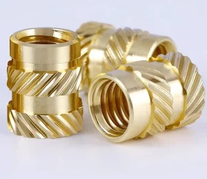 Insertnut Brass 1/4-20 Inch M2 M2.5 M3 M4 M5 M6 M8 Hot Heat Melt Threaded Brass Insert Nut for Plastic Insert Molding