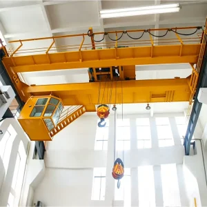 Insulated Double Beam Bridge Crane for Auxiliary Workshops Supporting Non ferrous Metal Plant Complexes