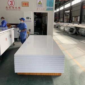 Insulated EPS Sandwich Panel Color Steel Foam Exterior Wall Panel for Prefab Villa Building Waterproof CE Certified