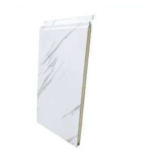 Insulated Exterior Wall Panel for Villa Polyurethane Sandwich Panel Aluminum Steel Base Water Fire Resistant 5 Year Warranty