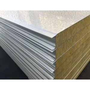 Insulated Metal Panel Rock Wool Sandwich for Warehouses for Furnace Drying Room and Paint Baking Room
