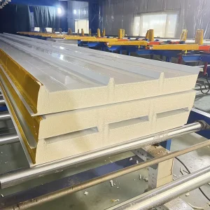 Insulated PU Panel Durable Lightweight 100mm Sandwich Panel PU Roofing for Warehouse
