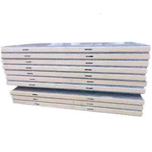 Insulated Rigid PU Panel 15 cm 0.426mm Double-sided Color Steel Color Polyurethane Foam Sandwich Panels for -18 C Cold Room