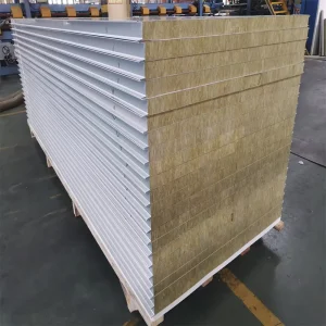 Insulated Rock Wool Sandwich Panel with Fireproof Panel Board for Thermal Insulation Panels System for Exterior Wall