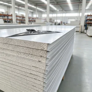Insulated and Soundproof Sandwich Panel Durable Silicon Rock Panels for Cleanrooms