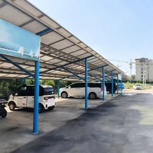 Integrated Steel Structure Carport with High Load Bearing & Large Span for Parking