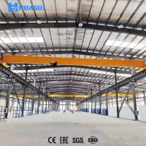 Inverter PLC Controlled Remote EOT Single Girder Overhead Traveling Crane 20T