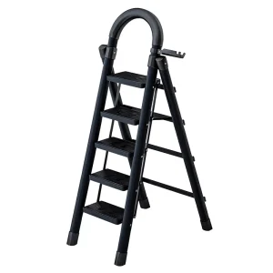 Iron Foldable Telescopic Multi Functional Thickened Stair Step A Frame Ladder for Home Use 150kg Capacity Chinese Style 6kg