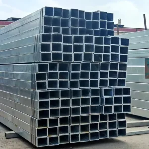 JIS DIN ASTM Standard Large Inventory Hot Galvanized Welded Square Rectangular Pipe Tube for Purposes