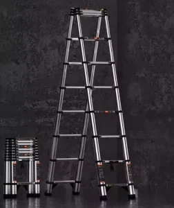 Joint Ladder Stainless Steel Articulated Folding A Frame Ladder 150KG Load Capacity Anti Slip Rungs Heavy Duty